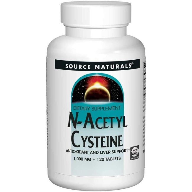 Source Naturals N-Acetyl Cysteine 1000 mg 120 Tabs