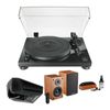 Audio Technica AT-LPW50PB Manual Belt Drive Turntable Bundle