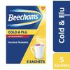 Beechams Cold & Flu Hot Blackcurrant 5 Sachets