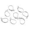 Perlin 30 Stud Earrings Silver Round 15 mm Hinged Hook Earrings M172x3