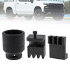 ePathChina 3Pcs Flywheel Locking Tool with 36mm 3/4Inches Socket for 6.6L Duramax Engine