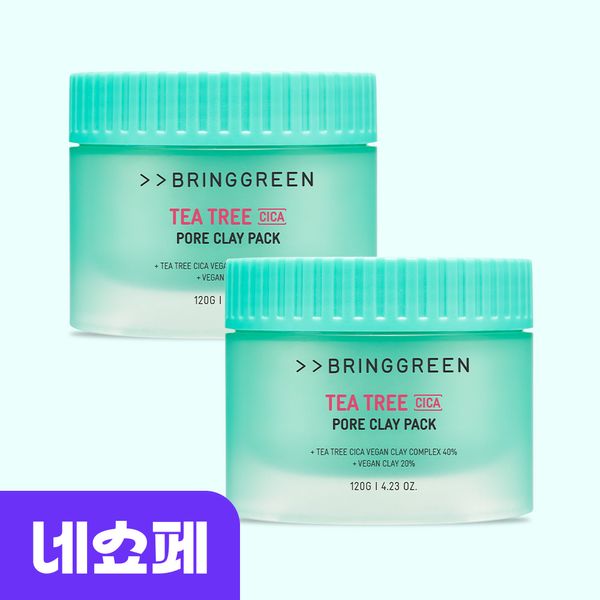 Bring Green Tea Tree Cica Pore Clay Pack 120g+120g