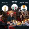 10PK LED 4" Clip-On Christmas Tree Candle Xmas Remote Timer Window Suction Cup