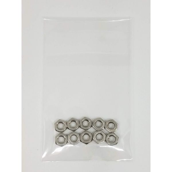 M4: Stainless Steel Hex Nuts (1 Type), 10 Pieces
