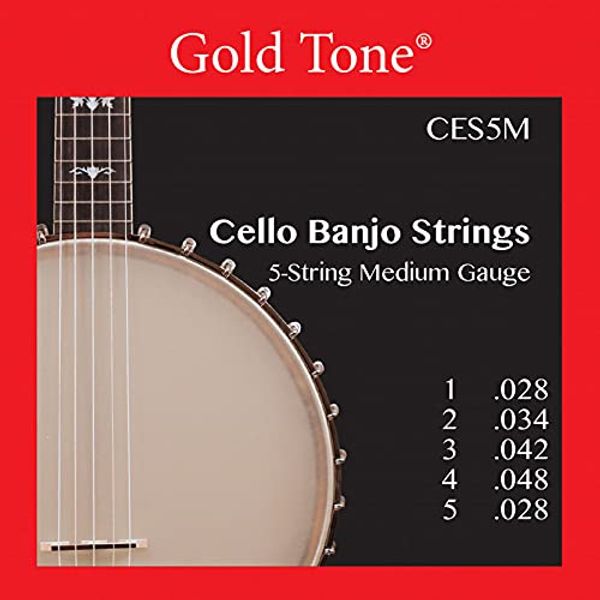 GOLD TONE BANJO CELLO 5STR. MEDIUM GAUGE