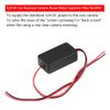Car Reversing Camera Filter Rectifier, 12V DC Car Reversing Camera Power Relay Capacitor Filter Rectifier Black