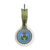 Scottish Thistle Flower Celtic Knot Window Design Bone China Single Spoon Rest