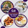 G4GADGET 30 Paper Plates - 9inch Disposable Party Plates