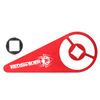  REDSPIDER RC Transmitter Steering Wheel Trigger Alloy Steering Wheel TriggerOne Hand Control Accessory for Flysky FS-G7P(Red)