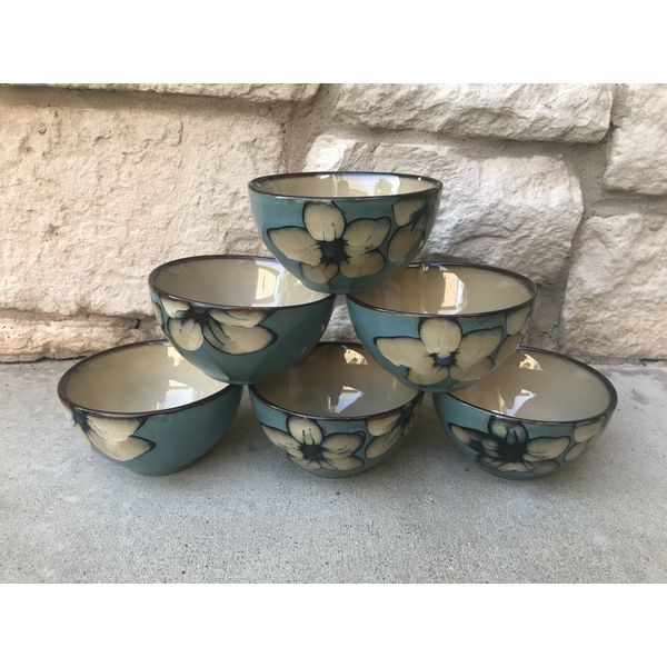 Dinnerware, one set 6 pieces, 4.5 inch bowl