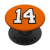 Number 14, 14 in Black, White and Gray PopSockets Swappable PopGrip