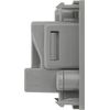 BG EM5ASG Euro Module 5A Round Pin Unswitched Socket - Grey