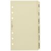 Personal Subject index cream 6 tabs