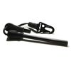 Oqard Reflective Paracord Fire Starter with Clip Hook - Black
