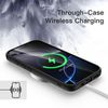 JETech iPhone 16 Pro Max 6.9 Inch Case, Shockproof Smartphone Bumper Cover Solid Color Matte TPU Frame Anti-Scratch Clear Back (Black)