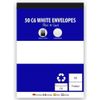 (12 Pack) 50 White C6 Envelopes, 80gsm - Peel & Seal