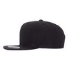 Joe's USA YP Classics 6089M Six-Panel Premium Flatbill Snapback Cap - OSFM - 1 Pack - Black