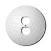 Off The Wall Plates - Golf Ball Decorative Acrylic Electrical Cover - Single Outlet