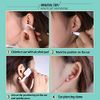 24 Pcs Ear Piercing Kit Disposable Ear Piercing Gun Kit with 8Pcs Self Piercing Gun and 8Pcs Earrings Stud 8Pcs Alcohol Pads