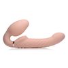 Strap U Strap-u 10x Swirl Ergo-fit Inflatable & Vibrating Strapless Strap-on - Beige