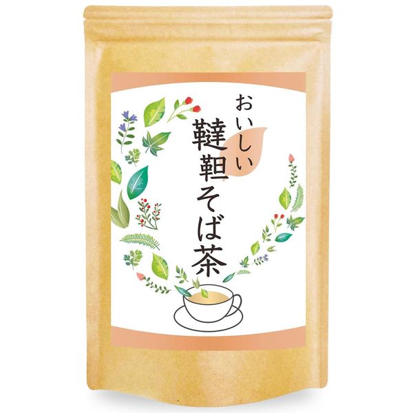 Natural Feast Soba Tea Bag Made in Japan, Buckwheat Tea, 100% Caffeine-free, Additive-Free (30 Packs)