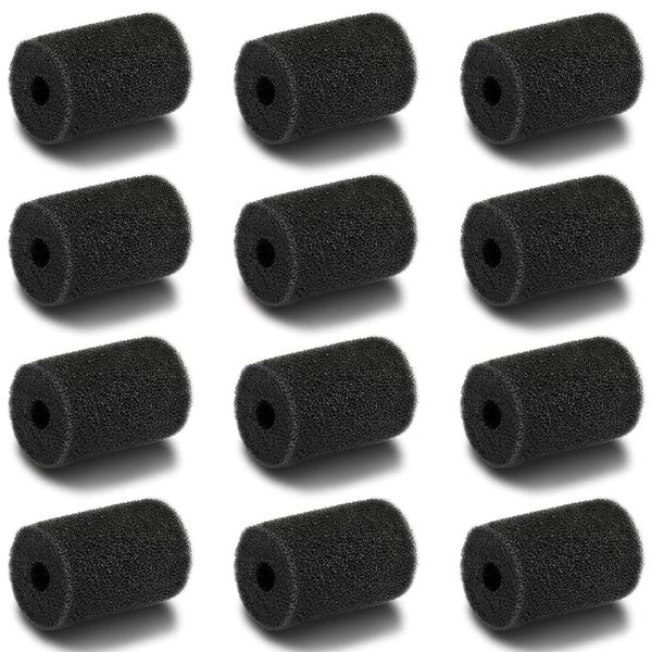 Pool Hose Tail scrubbers,12 Pack Tail Sweeps Scrubber Replacement High Density Sweep Hose Scrubber Pool Pre-Filter Intake Sponge as Polaris Pool Cleaner Parts Fits for Polaris Vac-Sweep Pool Cleaner