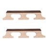 Drfeify 2Pcs Banjo Bridge, Wood 5 Strings Banjo Bridge Replacement Accessory