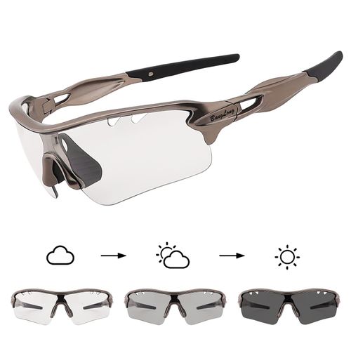 BangLong Cycling Glasses, Self-tinting Sunglasses, Men, Women, UV400 Protection, Sports Glasses for Fast Cycling, Running, Baseball MTB, Outdoor Sports, Bicycle