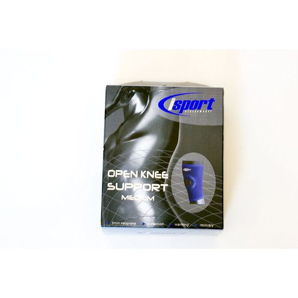 Isport Neoprene Open Knee Support Medium 35 to 40 cm
