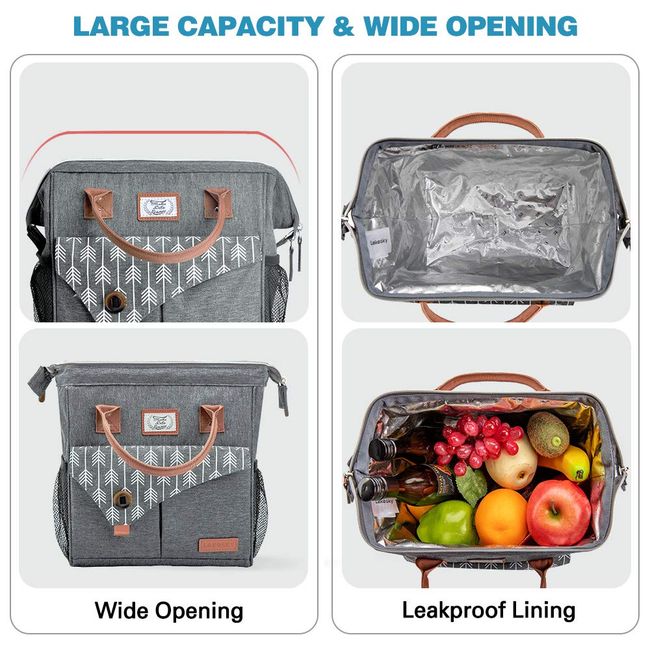 Lunch Bag for Women, Loncheras Para Mujer, Leakproof Insulated Large  Lunchbox