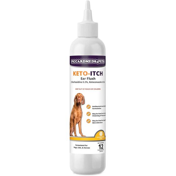 Piccardmeds4pets Keto-Itch Plus Ear Flush 12 oz.