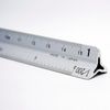 Aluminum Color Triangle Scale 5.9 inches (15 cm) Silver
