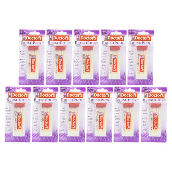 The Doctor's BrushPicks Interdental Toothpicks, 120 count. (Pack of 11)