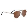 Serengetti Rectangular Odell Shiny Light Gold-Saturn Polarized Drivers, Multi, One Size