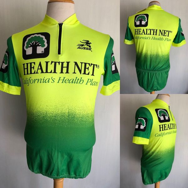 HEALTH NET Official NWT Men's Aussie Cycling Bike Jersey Size Medium