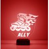 Roller Blade Lamp, LED Night Light - Personalized FREE, Inline Skate w/ Remote