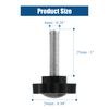 Zorfeter 10 Pcs M6 x 25mm Thumb Screw Threaded Knurled Replacement Star Hand Knob Clamping Screw Knobs