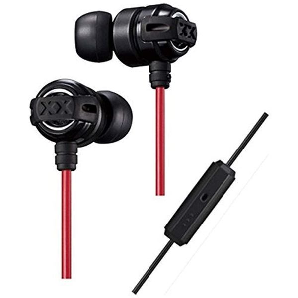 JVCケンウッド JVC HA-FX11XM-BR XXシリーズ イヤホン カナル型/リモコン付 ブラック&レッド
