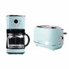 Haden Heritage 12 Cup Programmable Coffee Maker with 2 Slice Toaster, Turquoise