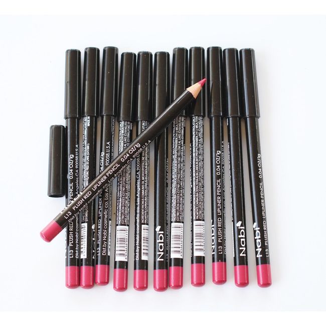 12 pcs NABI L13 PLUSH RED Lip Liner Pencil