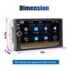 7" Apple CarPlay Double 2Din Car Stereo Radio Android Auto Touch Screen + Camera