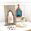 Moroccan Stand Iron Mirror Antique Medium Gold Mirror