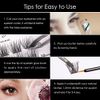 Individual Lashes 72 Cluster Lashes 3D False Eyelashes Natural Look D Curl Reusable Fluffy Individual Cluster Lashes Soft Eyelashes DIY Cluster Eyelash Extensions Mix 10-16MM-DM17