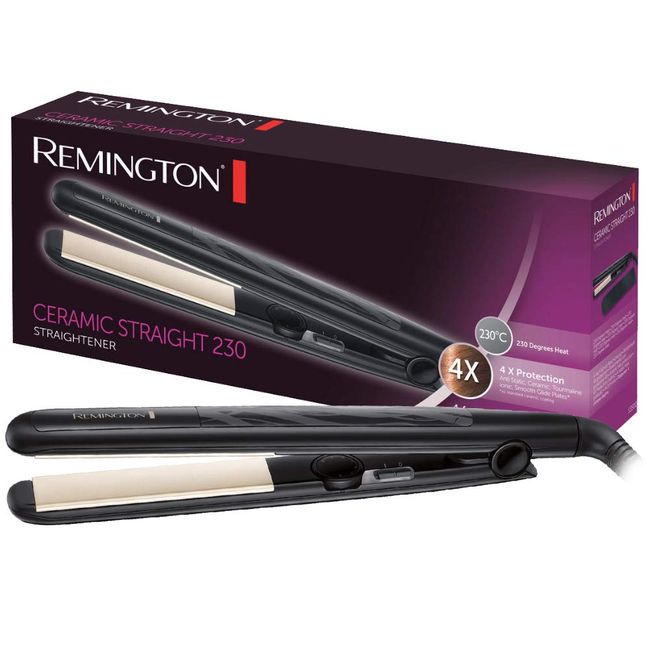 Remington Ceramic Straight 230 S3500 saç düzleştirici, 4 kat koruma