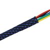 30ft PET Expandable Sleeving Wire Cable Sleeve (1/6", Blue&Black)