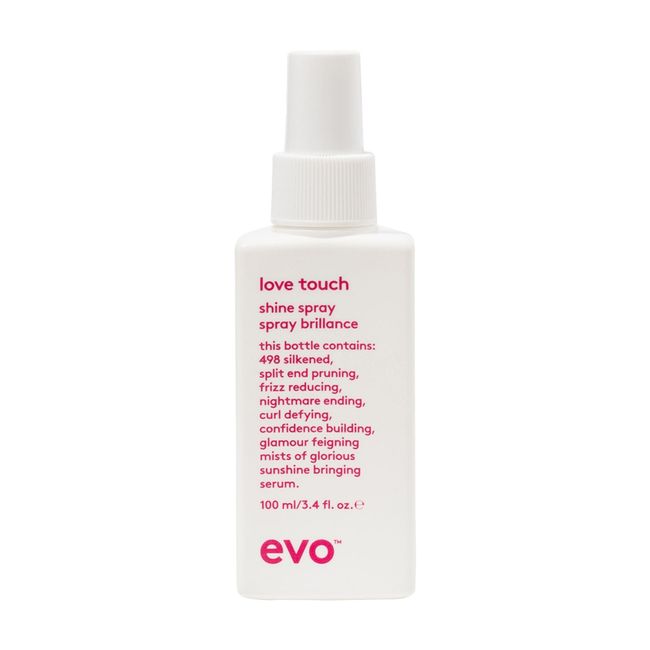 EVO Love Touch Shine Spray - Volumizing Finishing Hair Texture Spray - Smooths With Extra Shine - 100ml / 3.4fl.oz