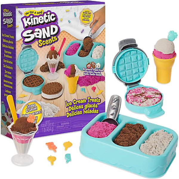 Ice Cream Treats Playset 3 Colors All-Natural Scented Play Sand 3 and Up