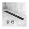 Linear Shower Drain, Black Shower Drain 36 inch with Removable Grate Cover, P...