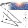 4PCS Solar Panel RV Tilt Mount Brackets Rooftop Flat Surface Adjustable Frame US