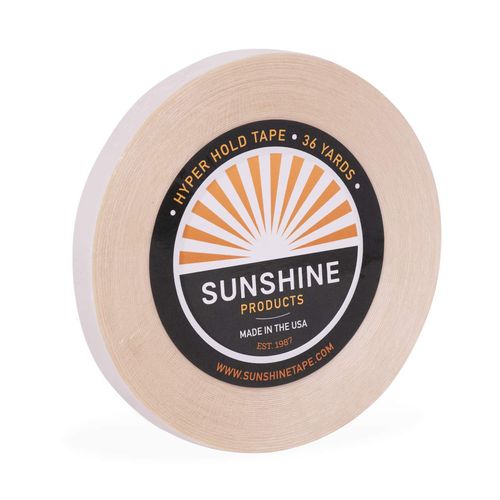 Sunshine Maximum Wear Hair System Tape Roll - Hyper Hold Wig Tape - Hypoallergenic No Shine Adhesive Tape - 2-4 Week Hold - 3/4" x 36 yds
